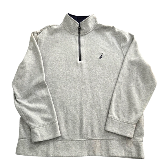 Nautica Men's Gray Half-Zip Sweater - Picture 2 of 7